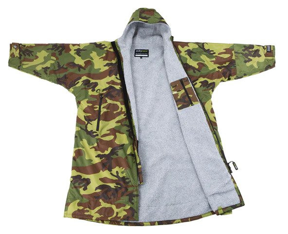 Dryrobe Advanced Long Sleeve Green Camo/Grey